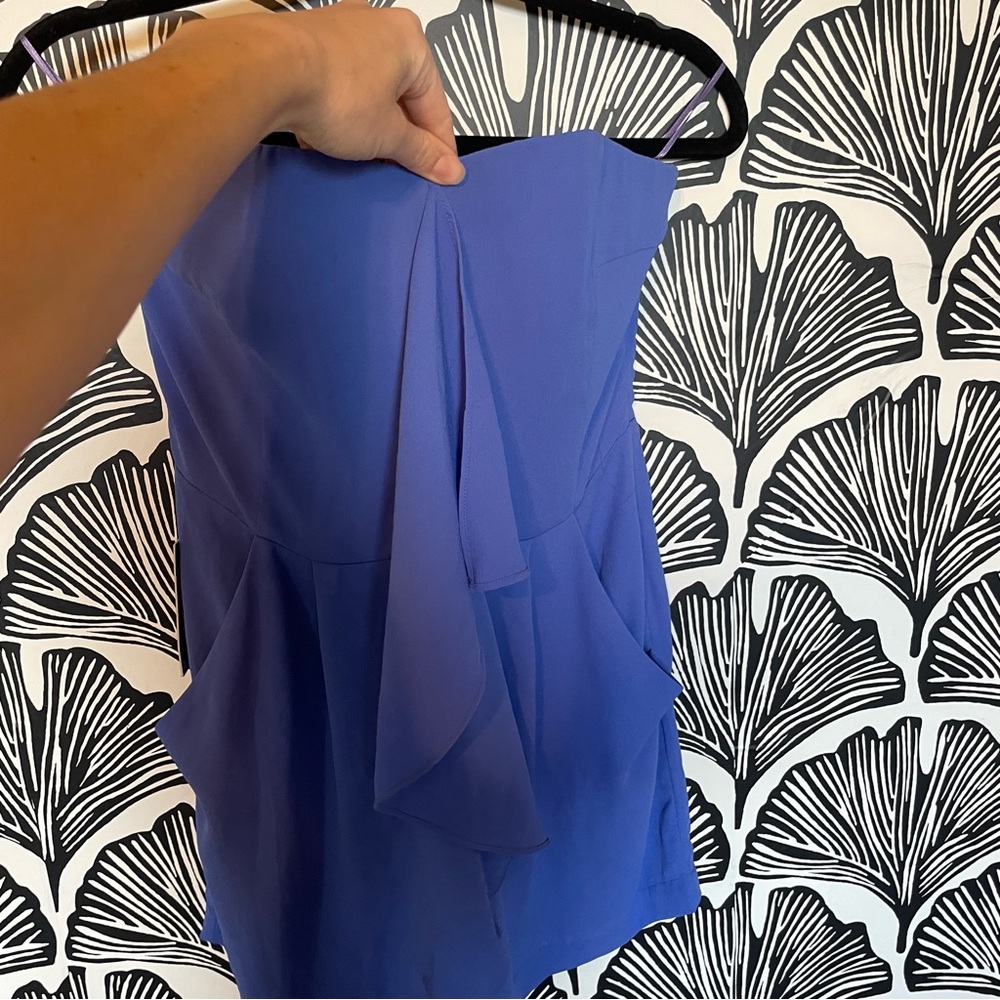 Express Periwinkle Ruffle Romper - Picture 3 of 7